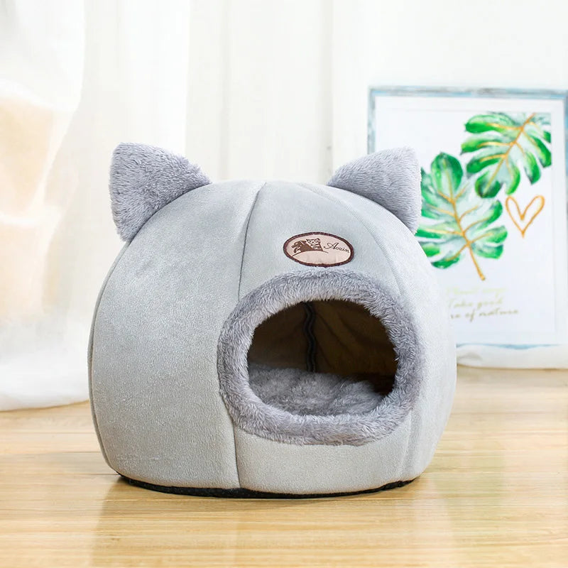 Lettino Invernale a Tenda per Gatti e Cani di Piccola Taglia