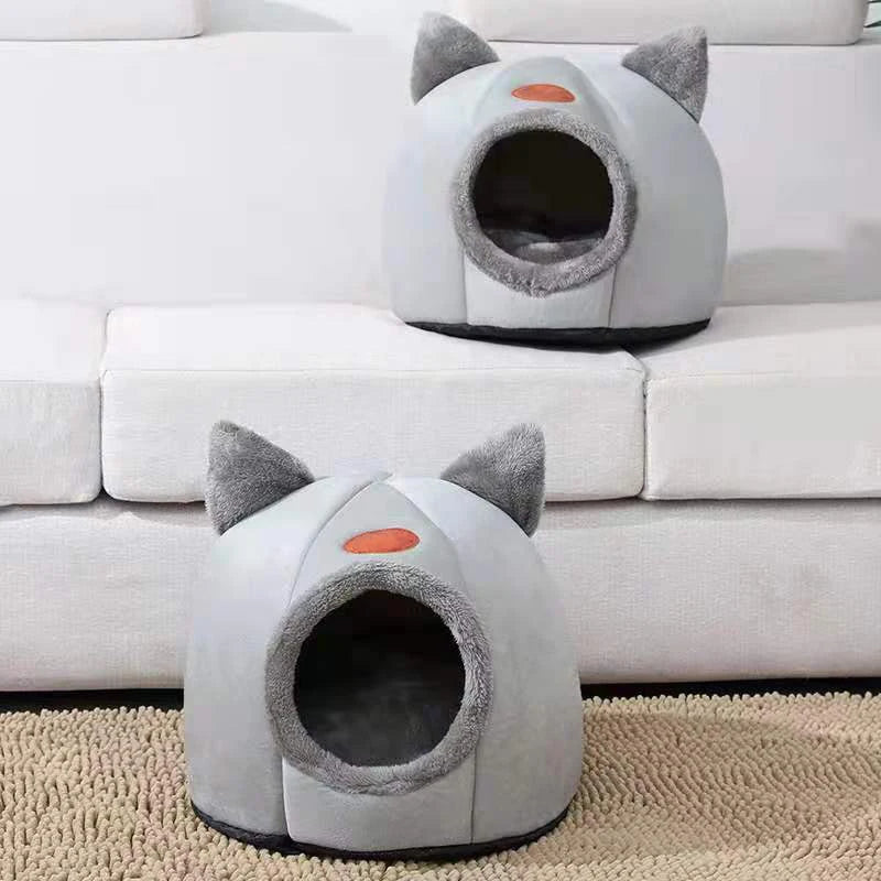 Lettino Invernale a Tenda per Gatti e Cani di Piccola Taglia