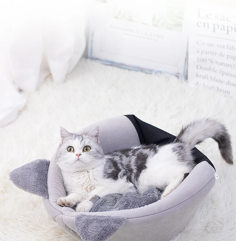 Lettino Invernale a Tenda per Gatti e Cani di Piccola Taglia