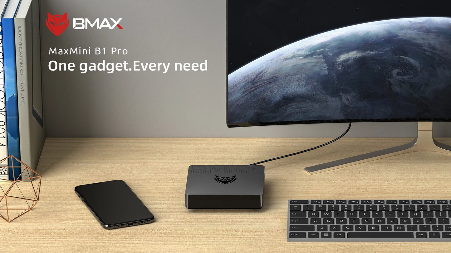 BMAX Mini PC B1PRO Windows 11 Pro 8GB RAM 128GB ROM N4000