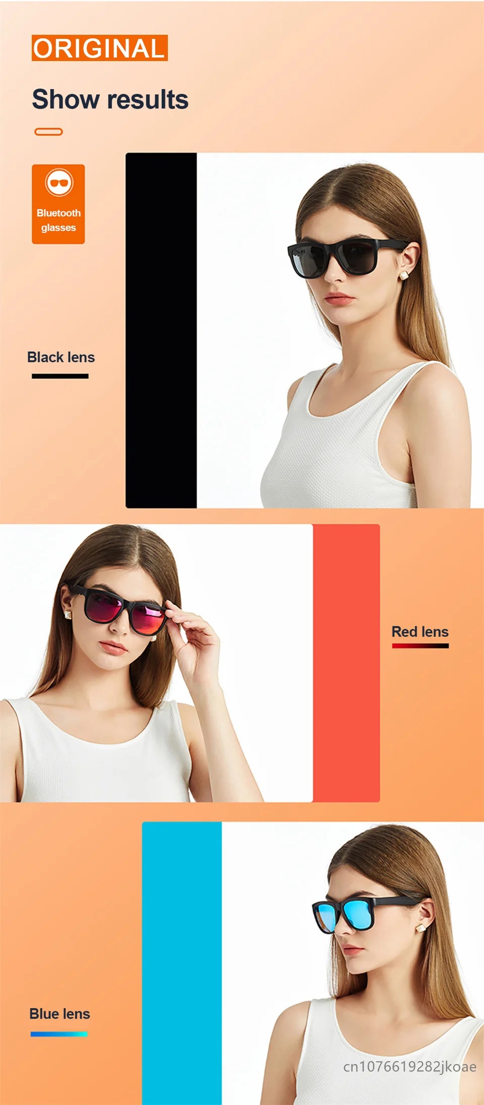 Lenovo Lecoo C8 Smart Glasses Bluetooth 5.0 Sunglasses