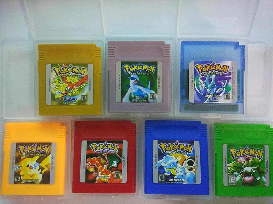 Pokemon GameBoy Color - Rosso Giallo Blu Argento Verde Cristallo Oro
