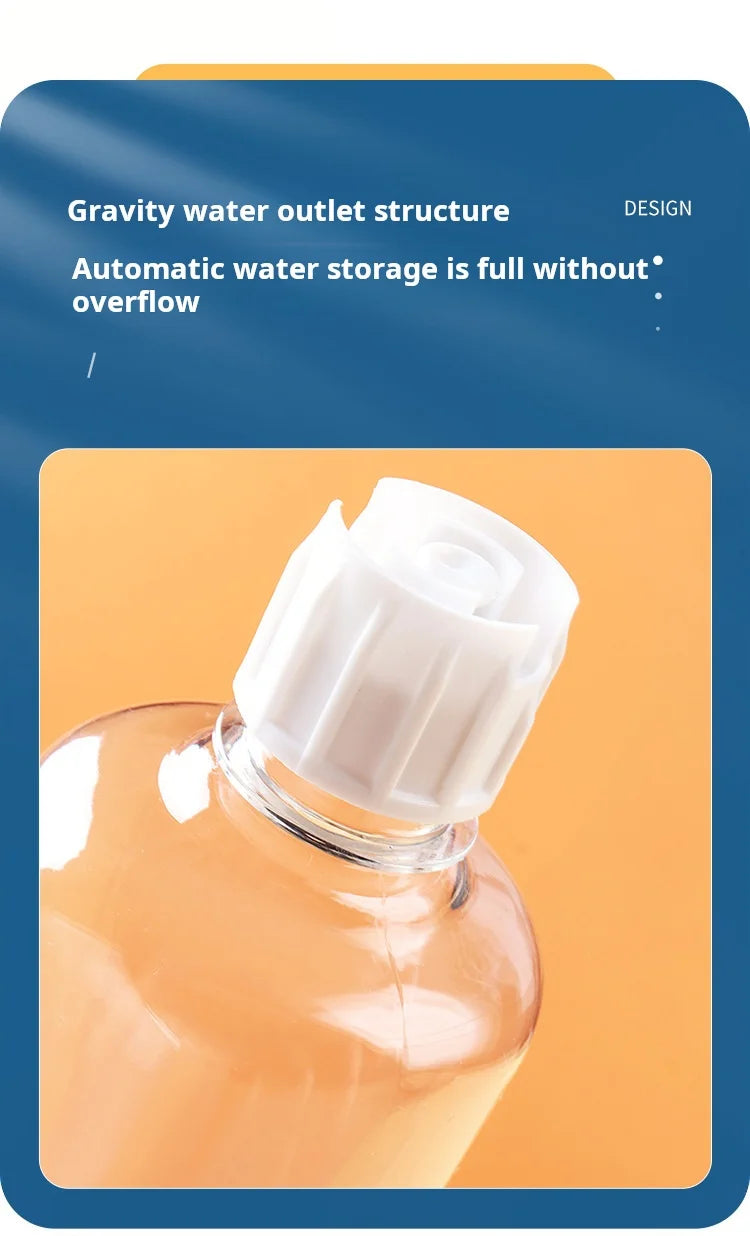 Set di ciotole per animali con distributore d'acqua, design inclinato 3 in 1