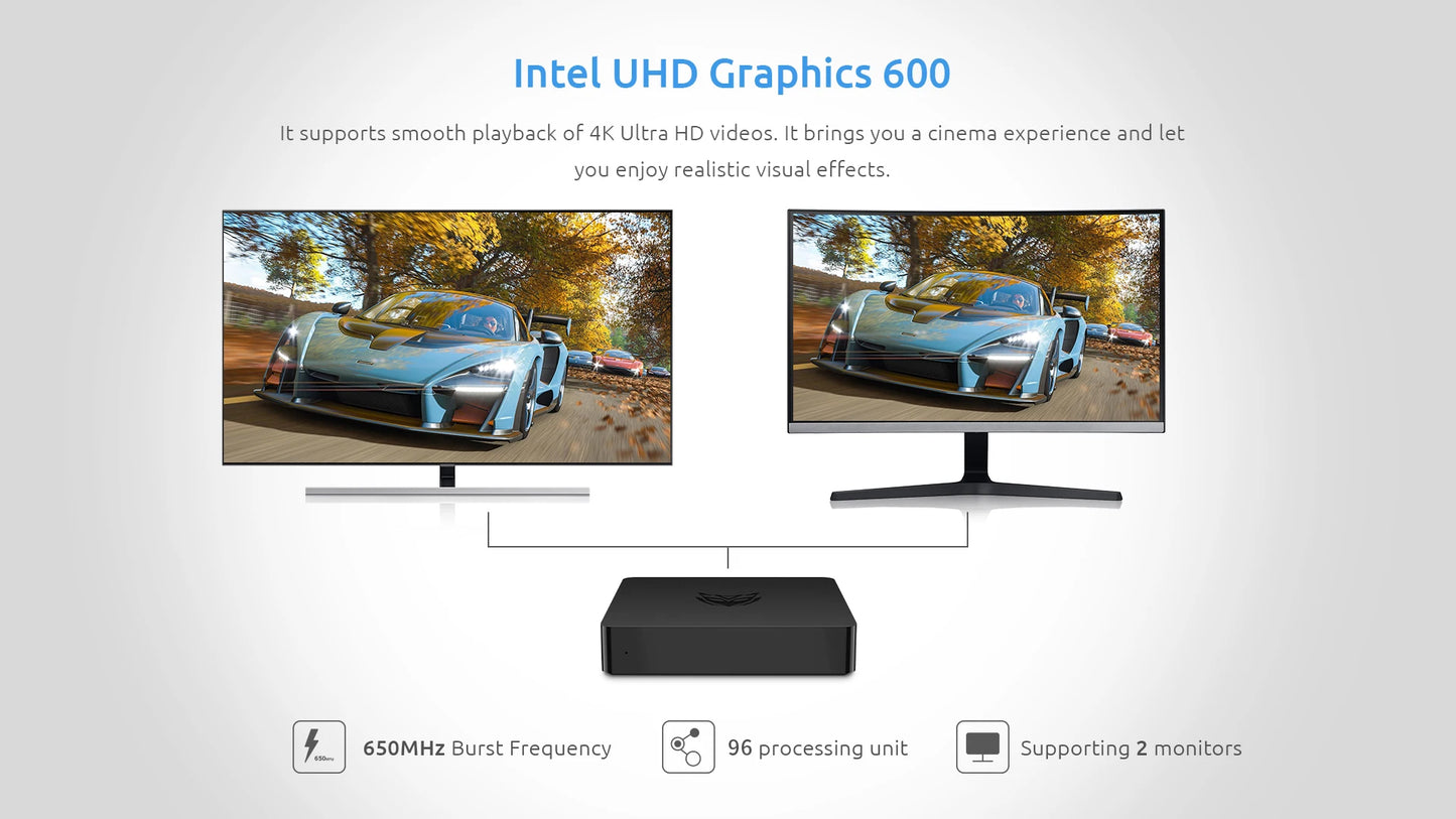 BMAX Mini PC B1PRO Windows 11 Pro 8GB RAM 128GB ROM N4000