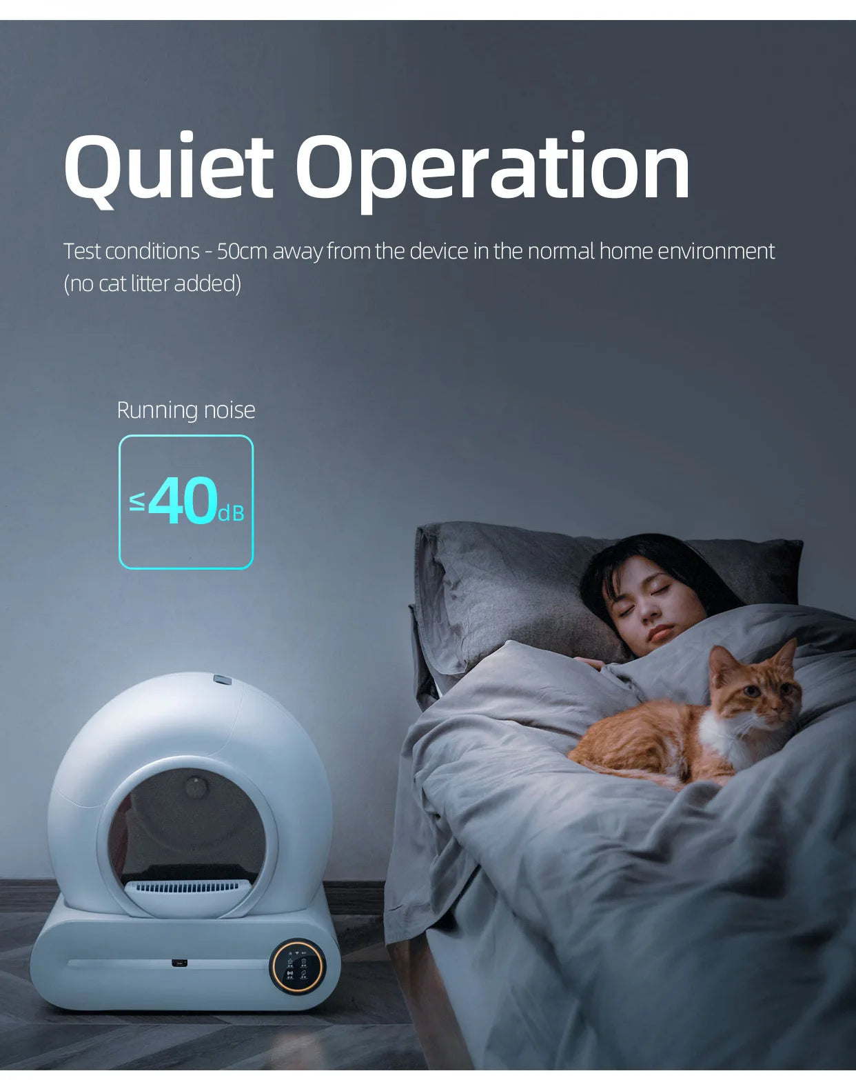 Tonepie Lettiera Automatica per Gatti 65L, Autopulente e Completamente Chiusa
