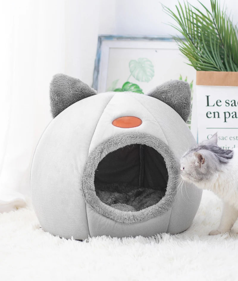 Lettino Invernale a Tenda per Gatti e Cani di Piccola Taglia