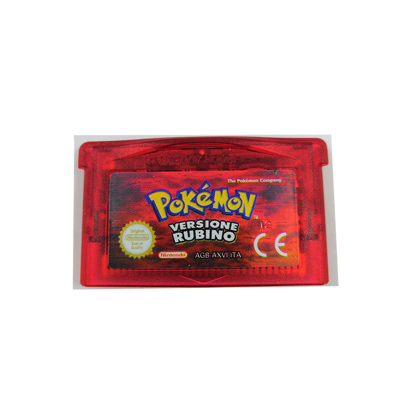 🎮 Cartuccia Gioco Pokémon 32 Bit per GBA – Smeraldo, Rosso Fuoco, Rubino, Zaffiro, Verde Foglia – Multilingua