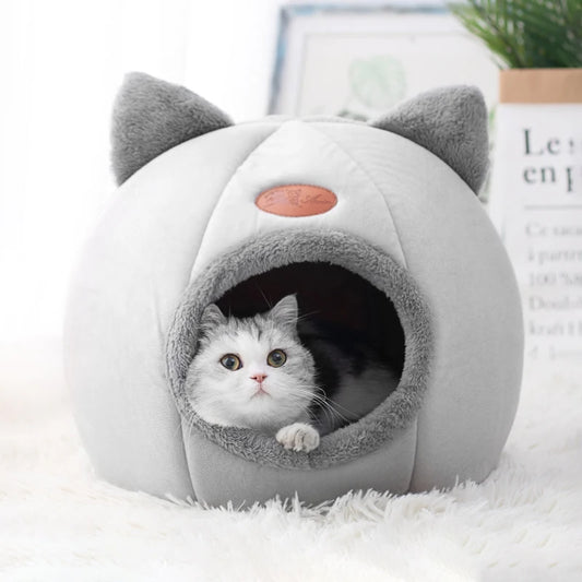 Lettino Invernale a Tenda per Gatti e Cani di Piccola Taglia