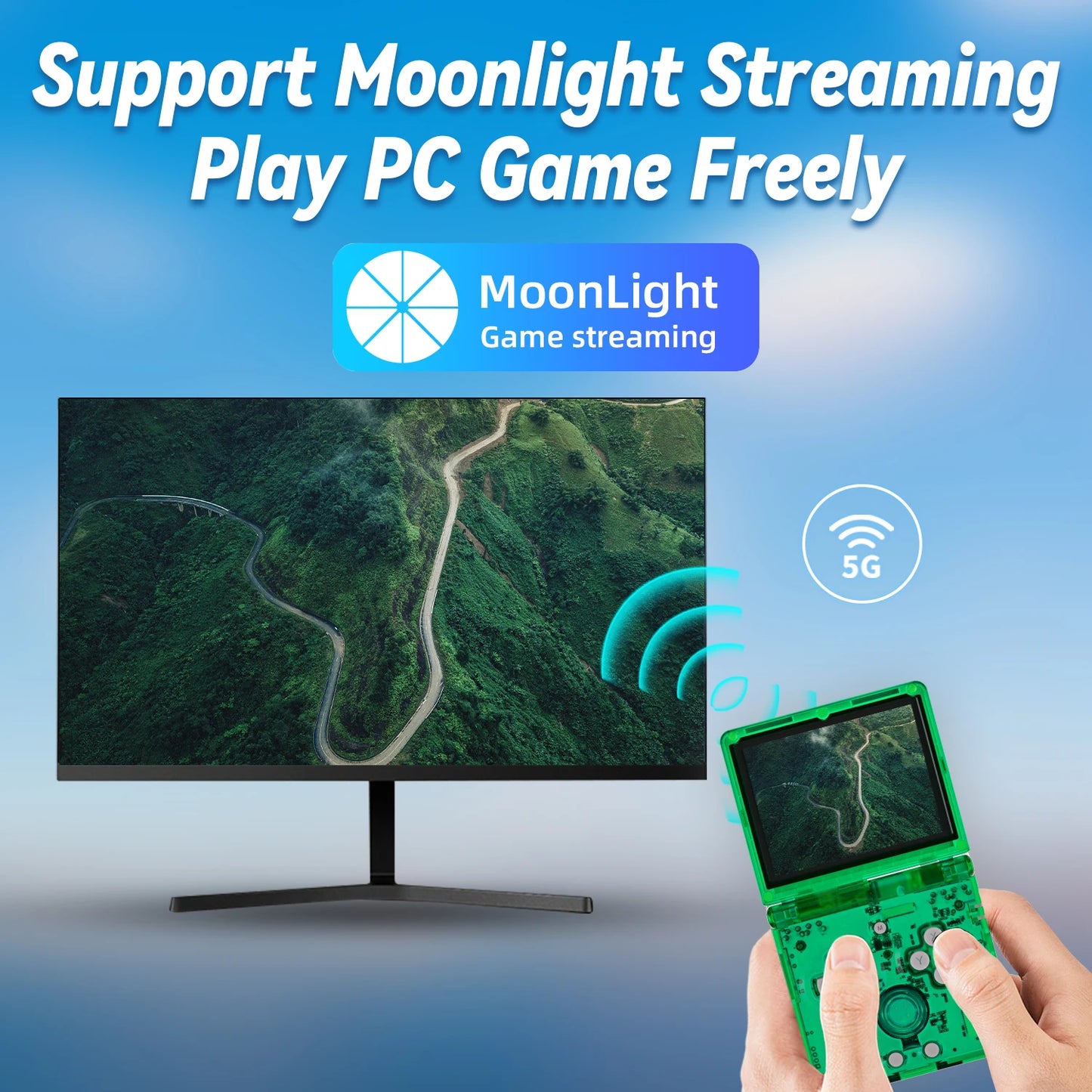 Console di gioco retrò portatile schermo IPS 3,5' 64G 4K + giochi regali