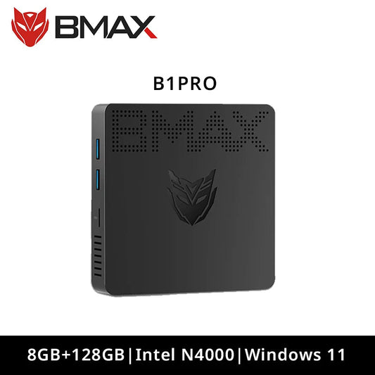 BMAX Mini PC B1PRO Windows 11 Pro 8GB RAM 128GB ROM N4000