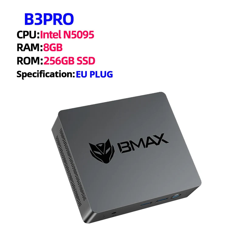 Bmax B3 Mini Pc Windows 11 Intel N5095 8Gb Ram Ddr4 256Gb Ssd Intel Uhd